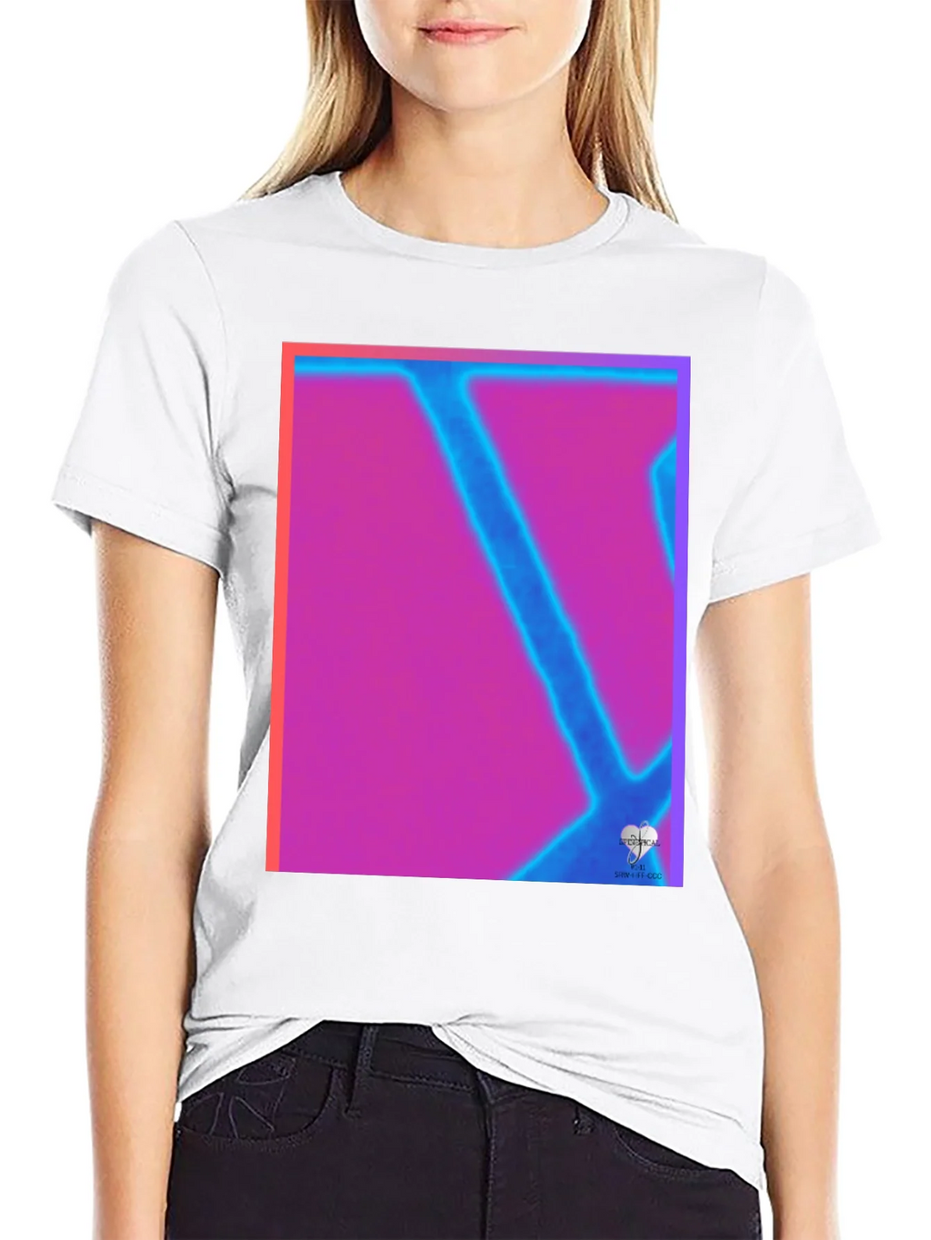 Abstract Neon Graphic Tee - Modern Art T-Shirt product image 6
