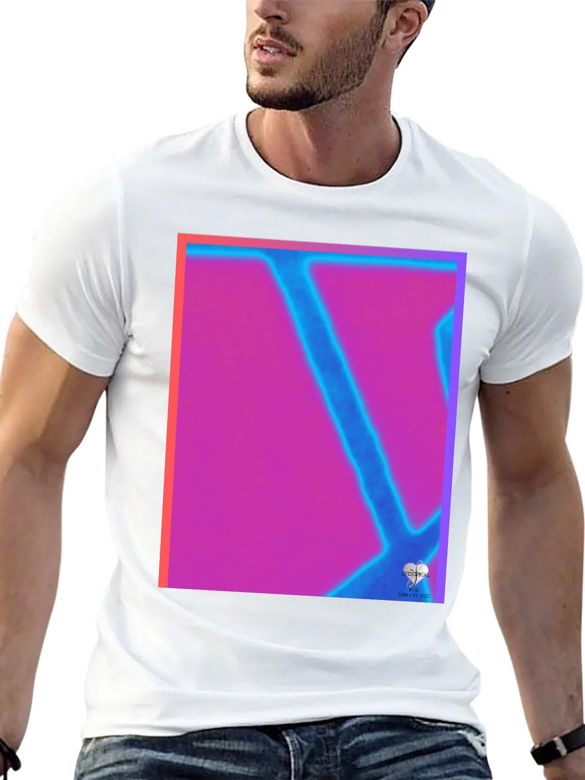 Abstract Neon Graphic Tee - Modern Art T-Shirt product image 10