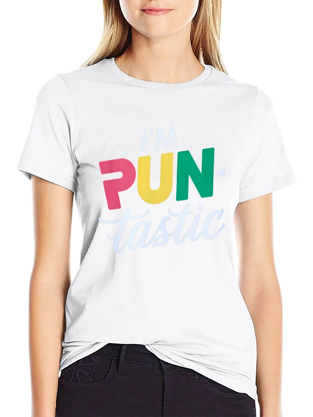 Pun-tastic Graphic T-Shirt - Black Cotton Tee product image 7
