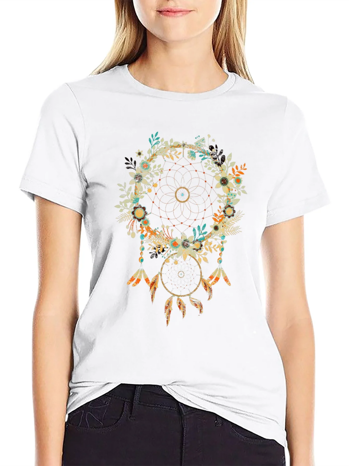 Dreamcatcher Graphic Print Tee - Boho Chic Style product image 8