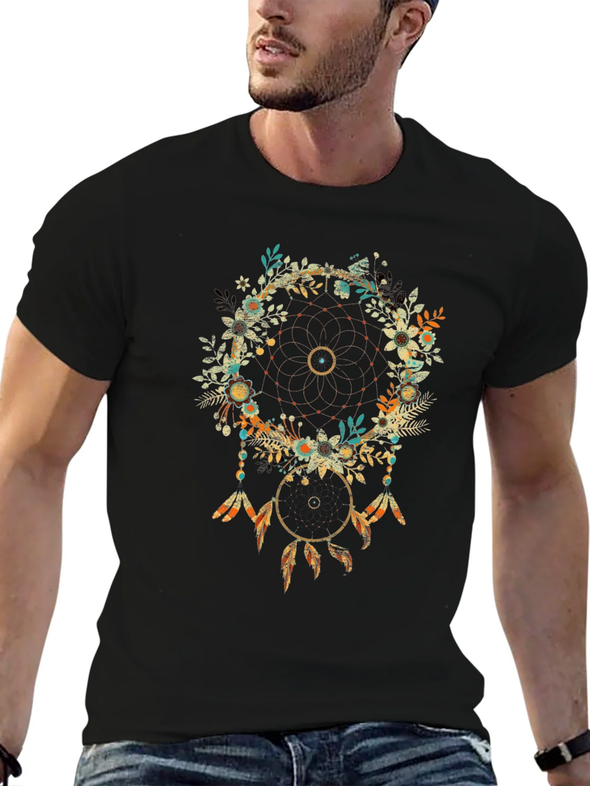 Dreamcatcher Graphic Print Tee - Boho Chic Style product image 6