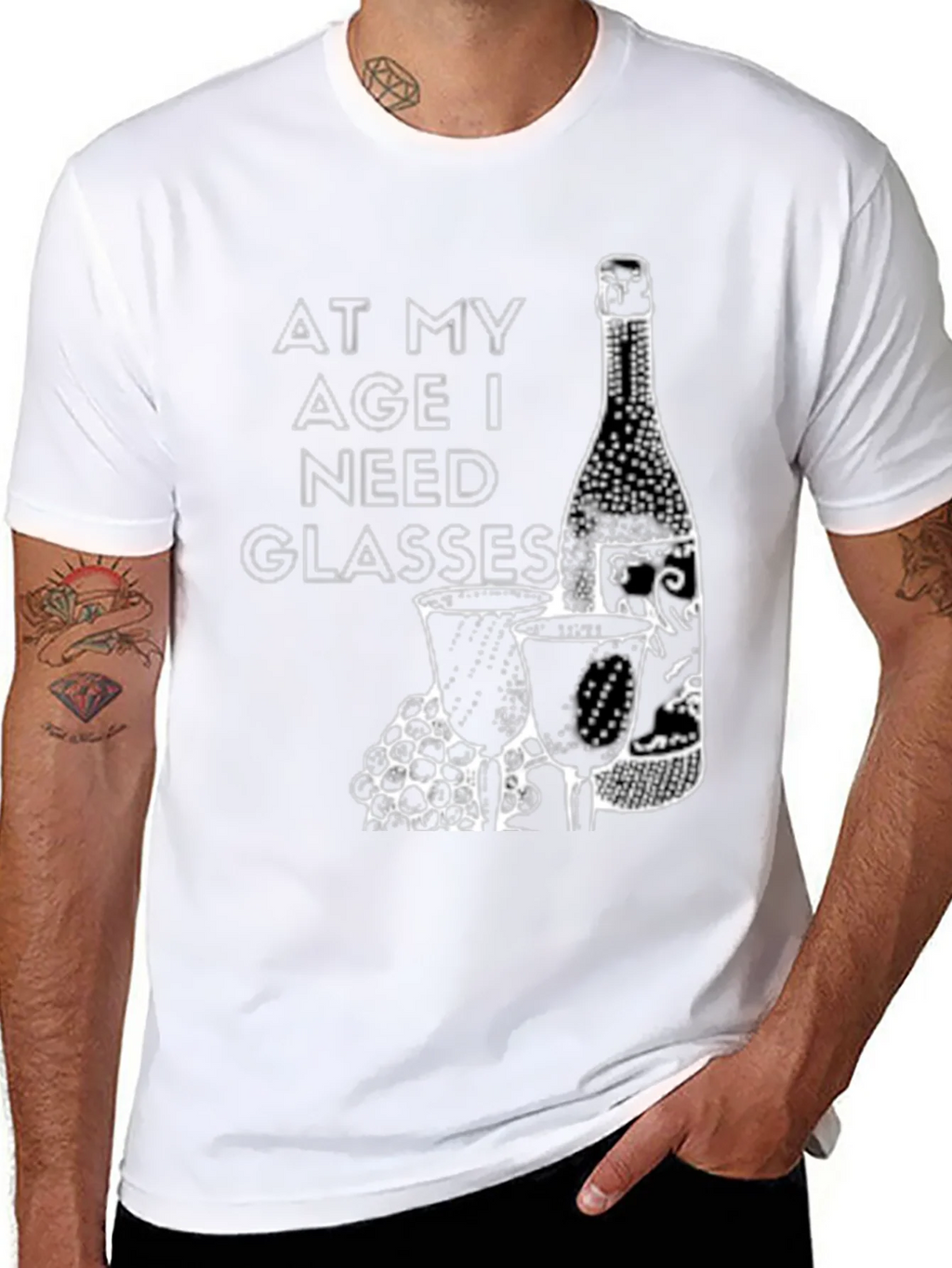At My Age I Need Glasses T-Shirt product image 7