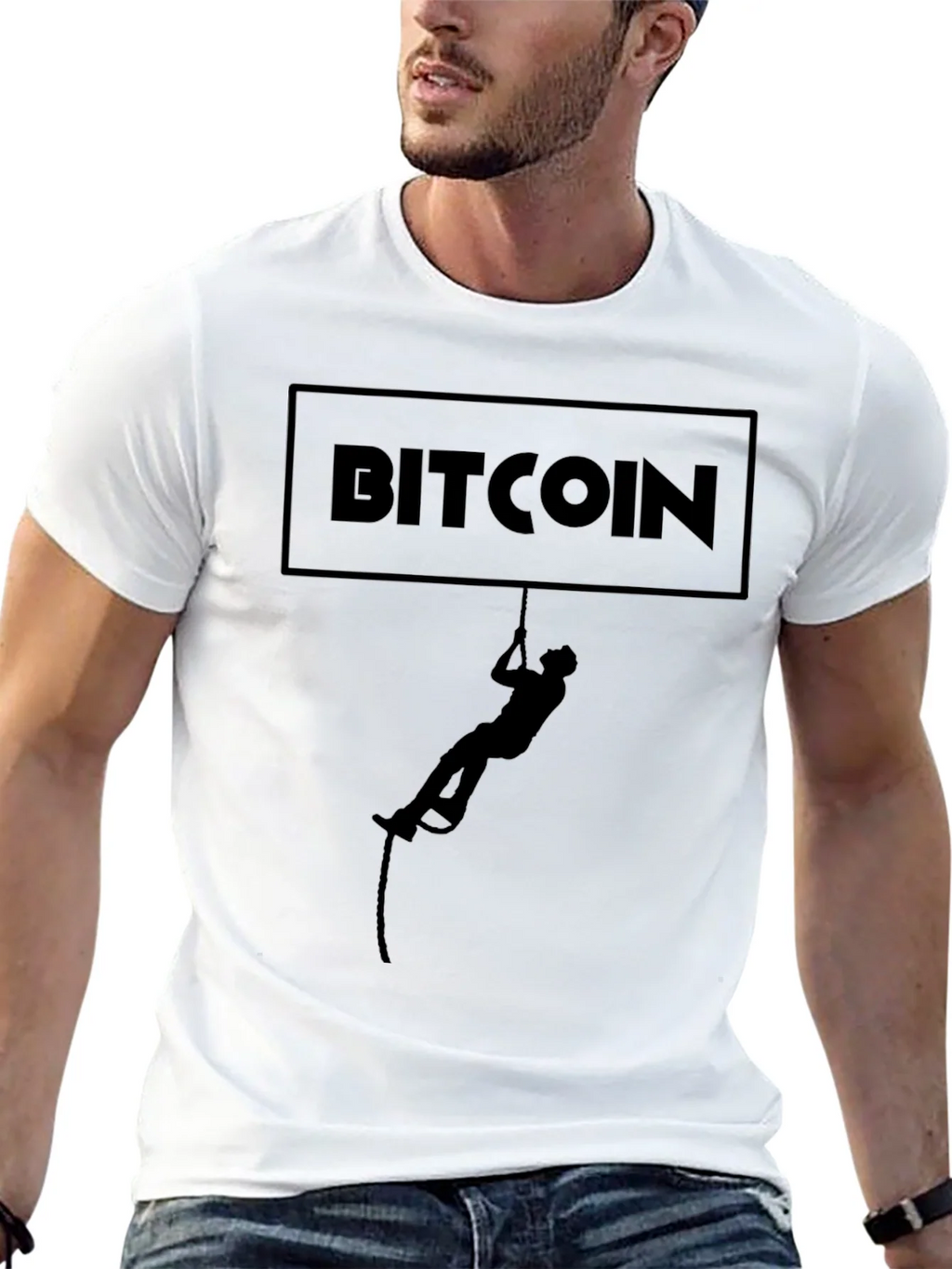 Bitcoin Climber Graphic T-Shirt - Crypto Enthusiast Tee product image 12