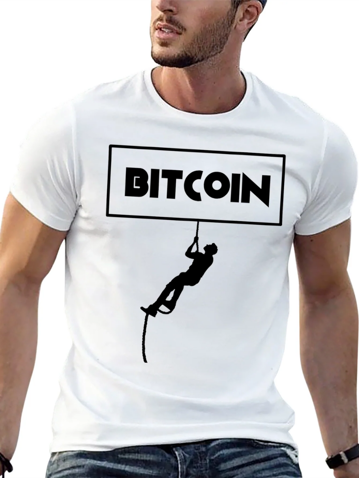 Bitcoin Climber Graphic T-Shirt - Crypto Enthusiast Tee product image 12
