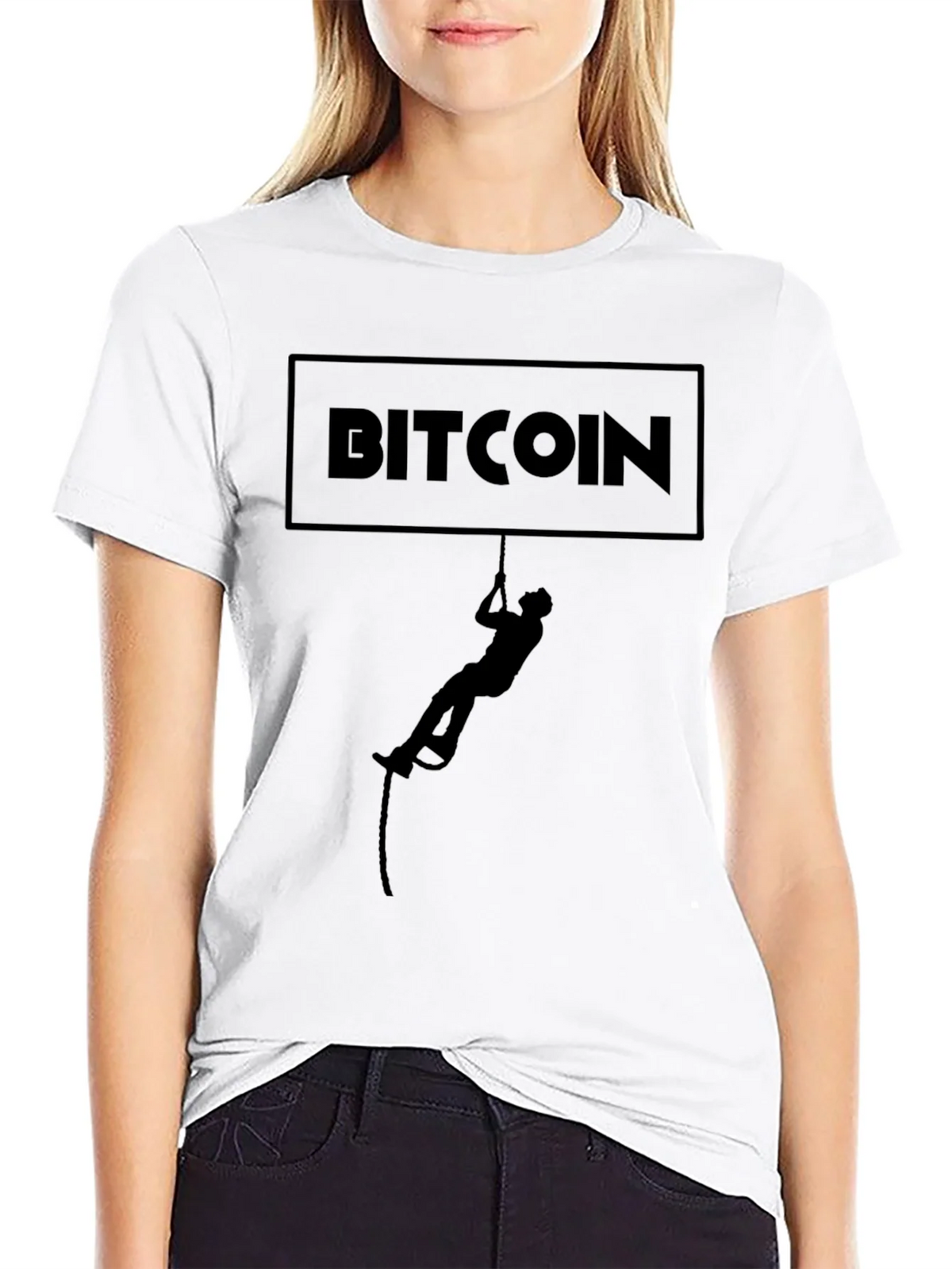 Bitcoin Climber Graphic T-Shirt - Crypto Enthusiast Tee product image 8