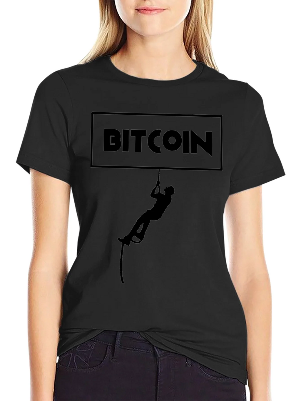 Bitcoin Climber Graphic T-Shirt - Crypto Enthusiast Tee product image 2
