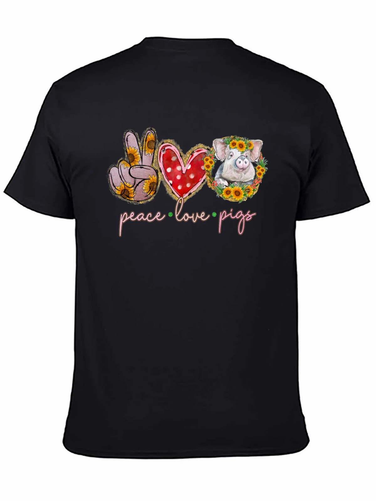 Peace Love Pigs Graphic Tee product image 4