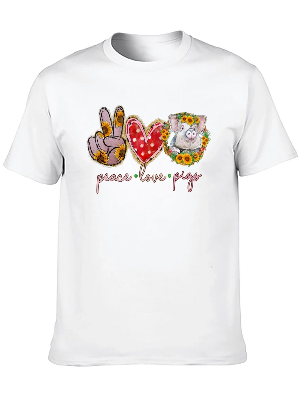 Peace Love Pigs Graphic Tee product image 9