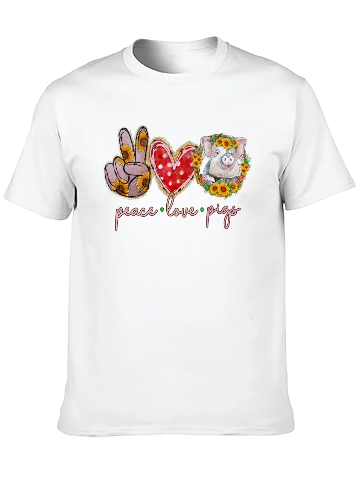 Peace Love Pigs Graphic Tee product image 9