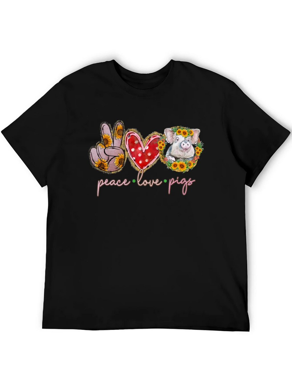 Peace Love Pigs Graphic Tee product image 5