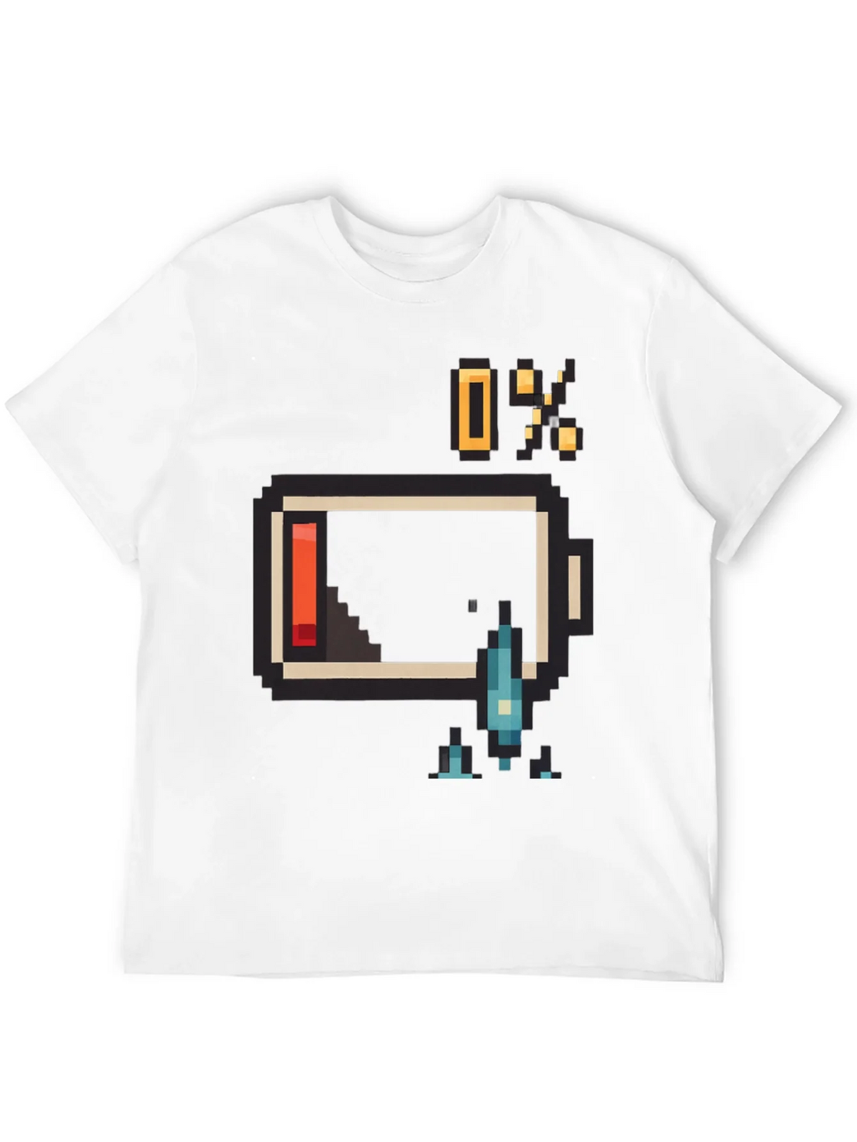 Pixel Battery Low Graphic Mens T-Shirt product image 11