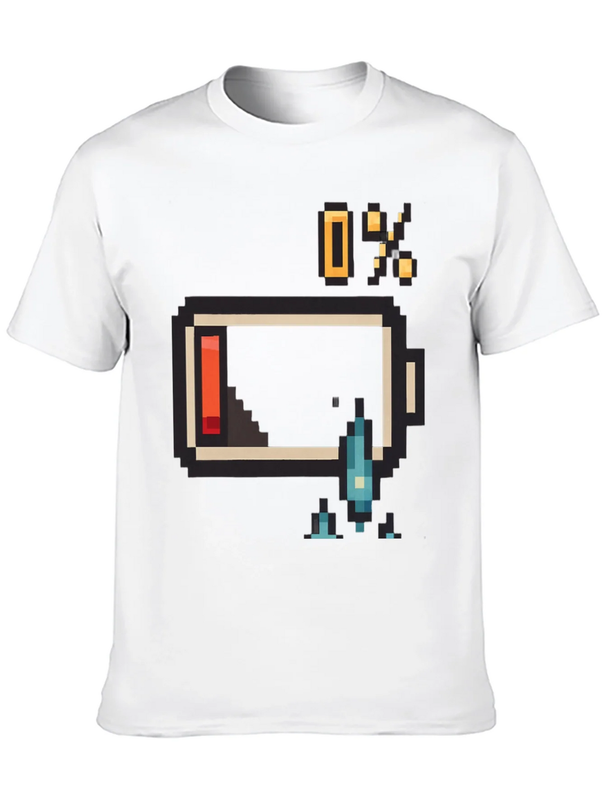 Pixel Battery Low Graphic Mens T-Shirt product image 9