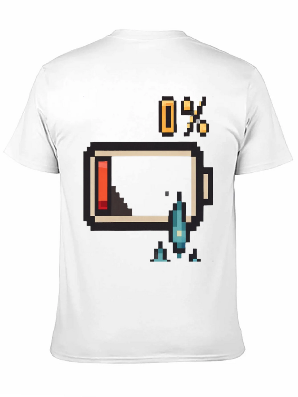Pixel Battery Low Graphic Mens T-Shirt product image 10