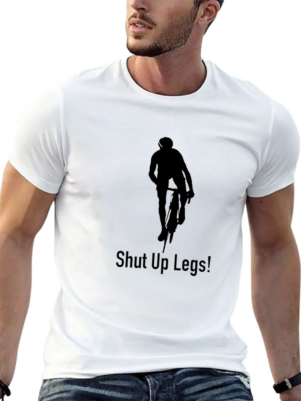 Cyclist Silhouette T-Shirt - Shut Up Legs! product image 8