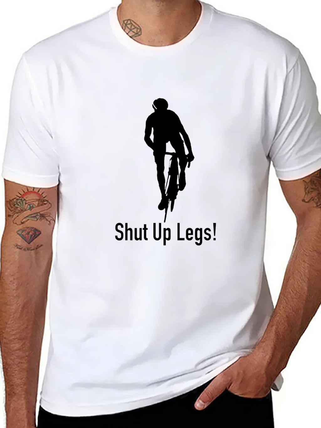 Cyclist Silhouette T-Shirt - Shut Up Legs! product image 5