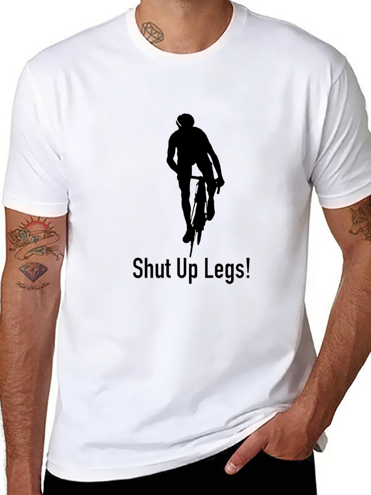 Cyclist Silhouette T-Shirt - Shut Up Legs! product image 5