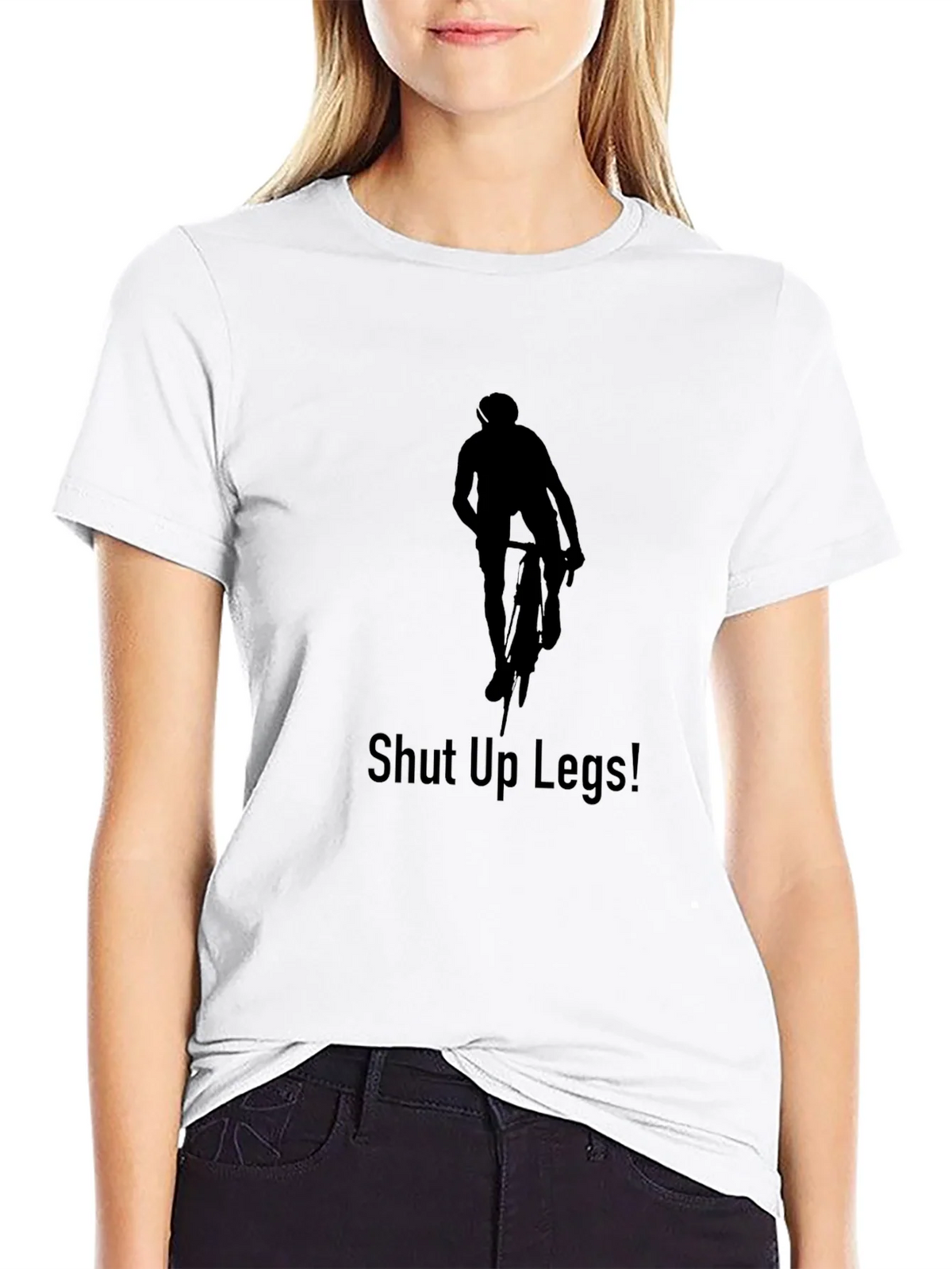 Cyclist Silhouette T-Shirt - Shut Up Legs! product image 6