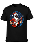 Rockin Santa Christmas T-Shirt product image 1