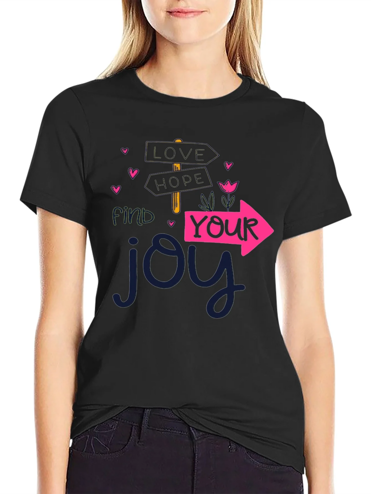 Find Your Joy Graphic T-Shirt - Black product image 2