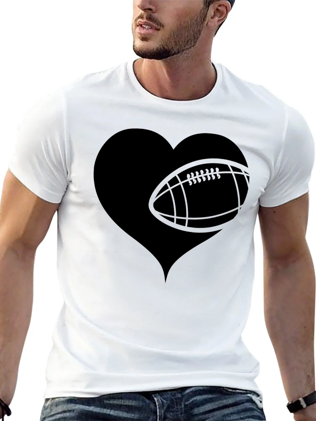 Football Heart T-Shirt - Game Day Tee product image 10