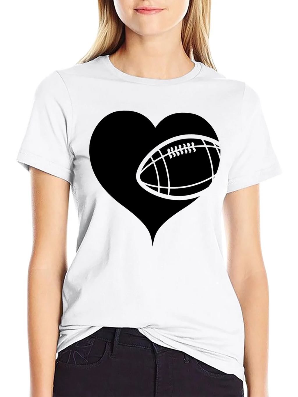 Football Heart T-Shirt - Game Day Tee product image 7