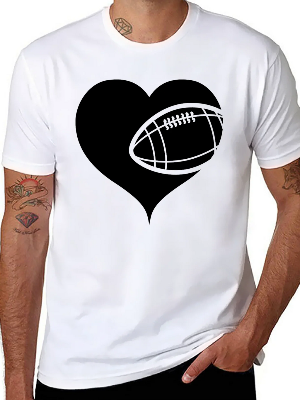 Football Heart T-Shirt - Game Day Tee product image 6