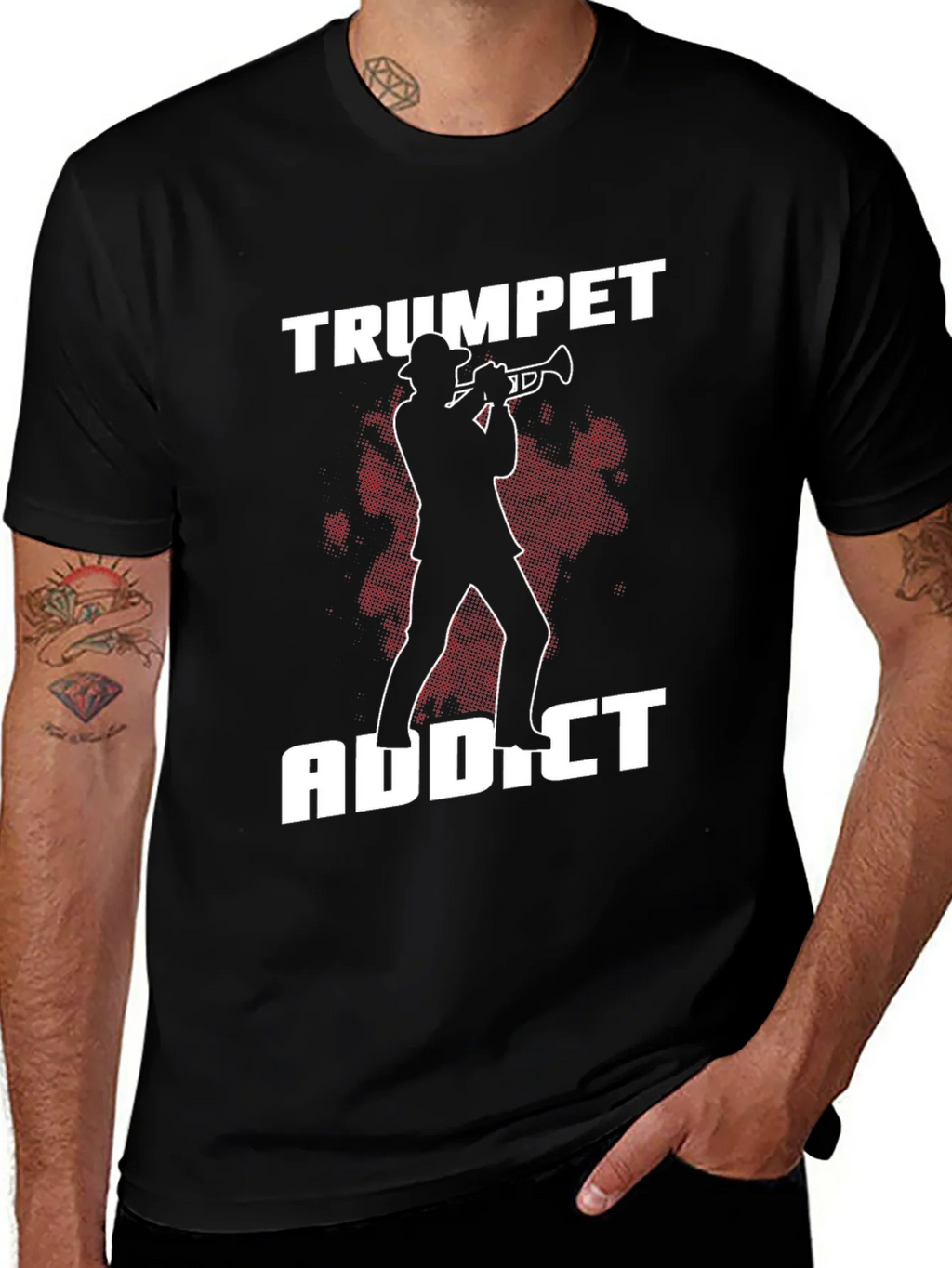 Trumpet Addict Graphic Tee - Musician T-Shirt product image 1