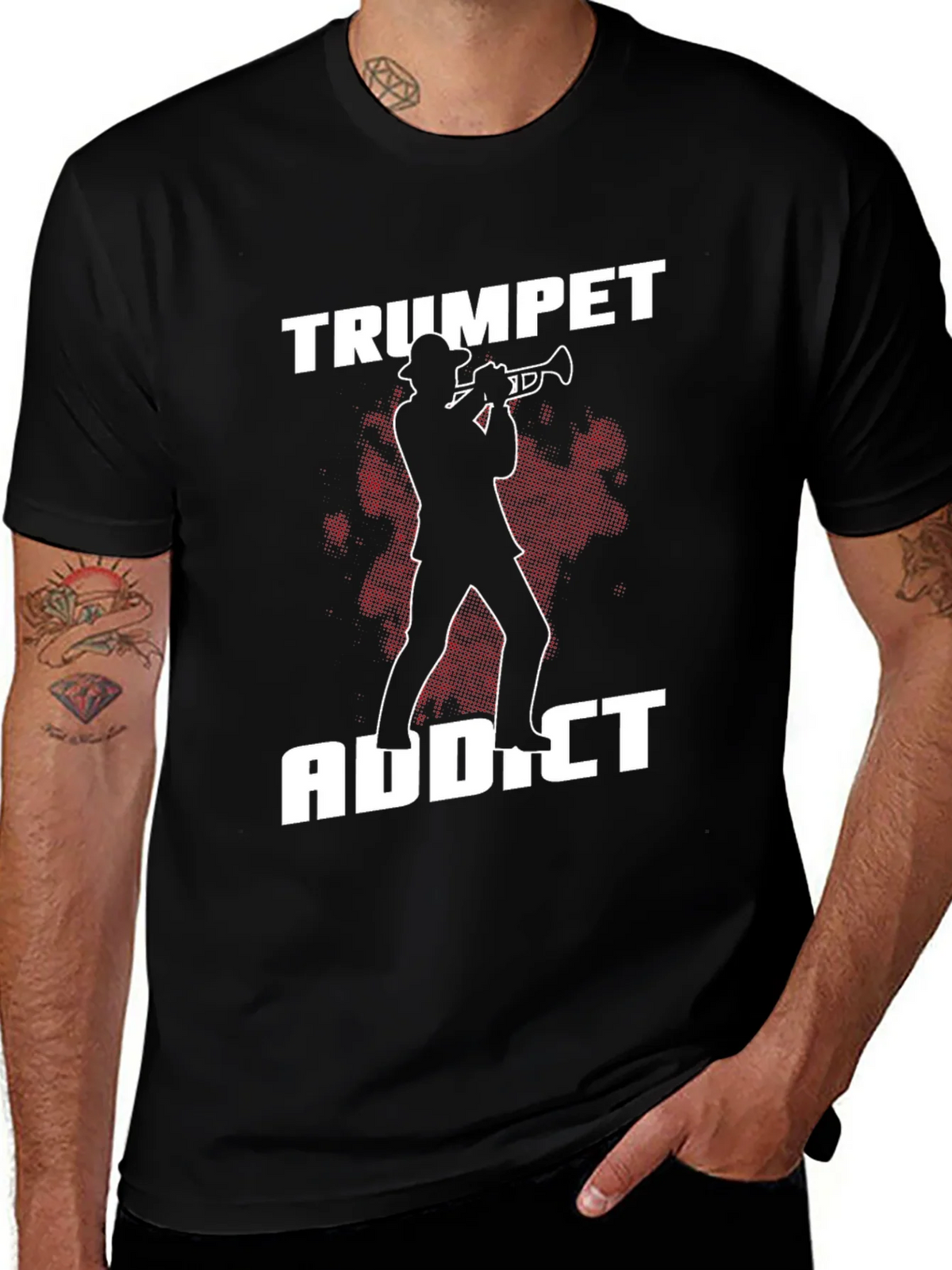 Trumpet Addict Graphic Tee - Musician T-Shirt product image 1