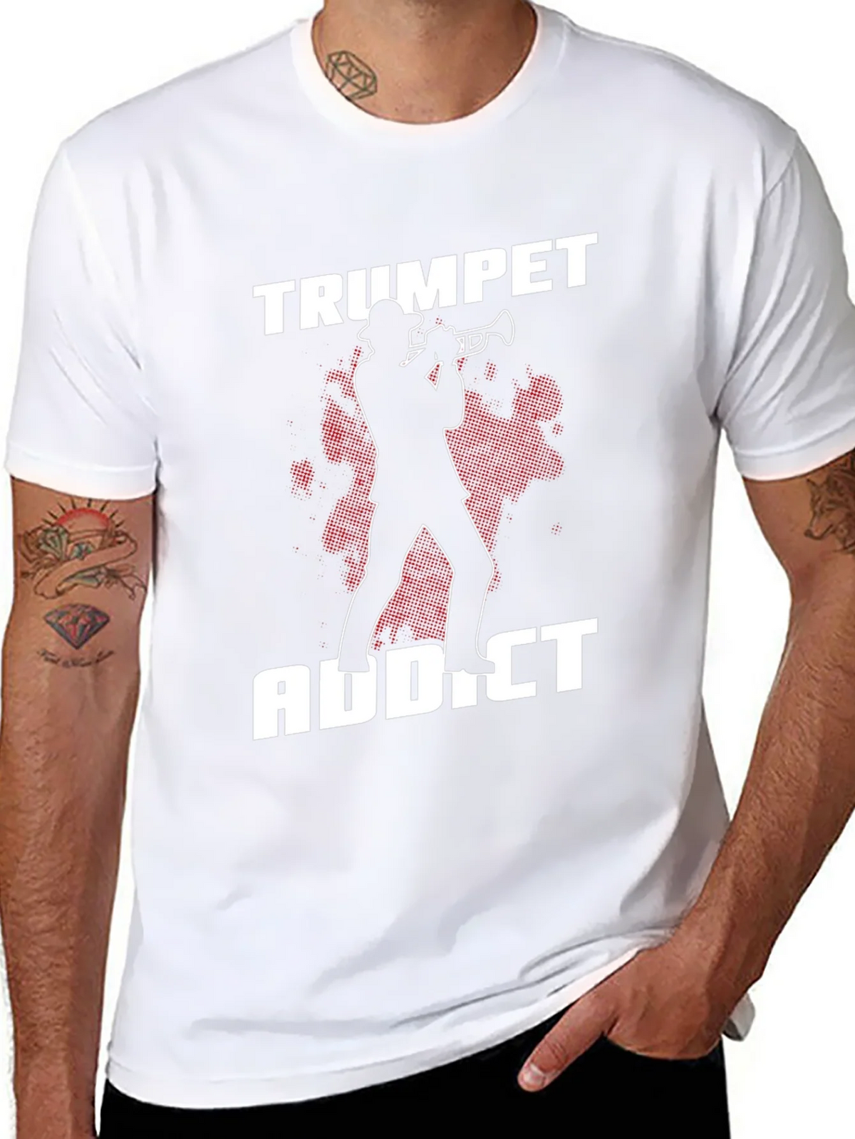 Trumpet Addict Graphic Tee - Musician T-Shirt product image 3