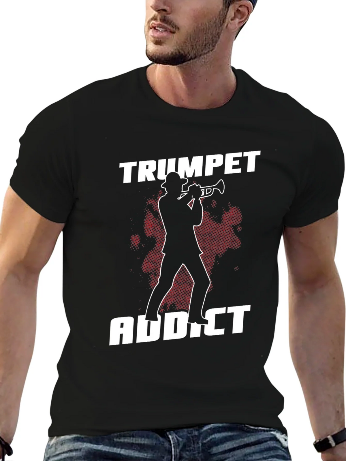 Trumpet Addict Graphic Tee - Musician T-Shirt product image 2