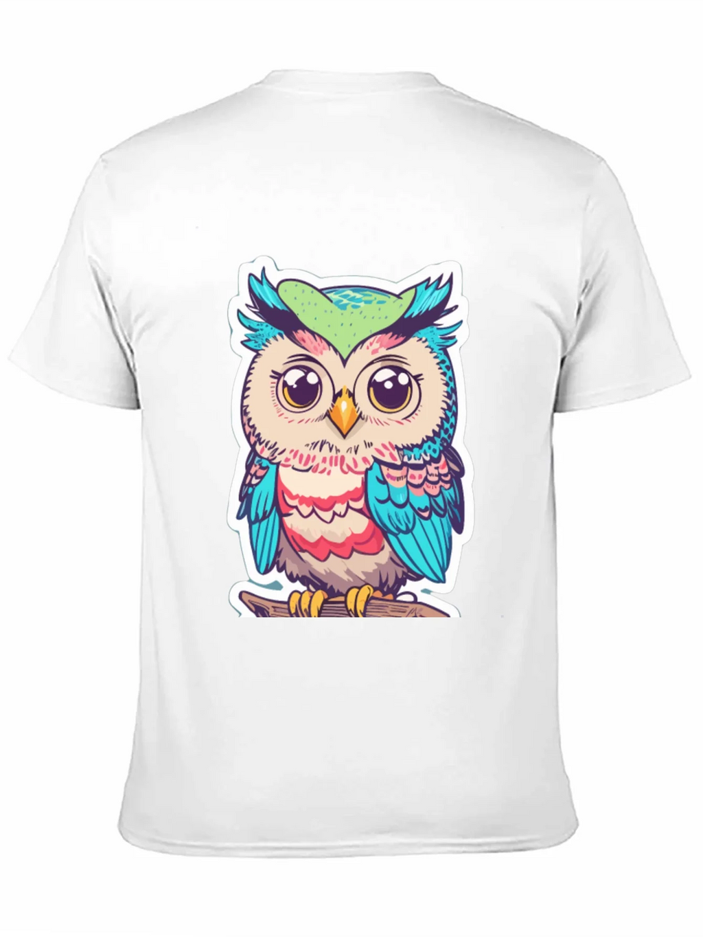 Cute Owl Graphic T-Shirt - Black Cotton Tee product image 10