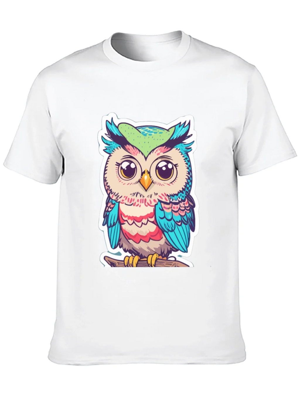 Cute Owl Graphic T-Shirt - Black Cotton Tee product image 9