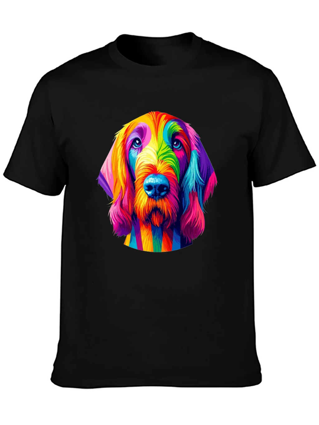 Rainbow Dog T-Shirt - Unique Colorful Graphic Tee product image 3