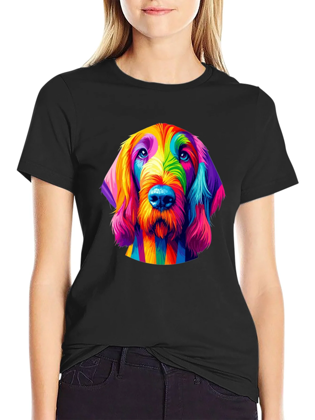 Rainbow Dog T-Shirt - Unique Colorful Graphic Tee product image 2