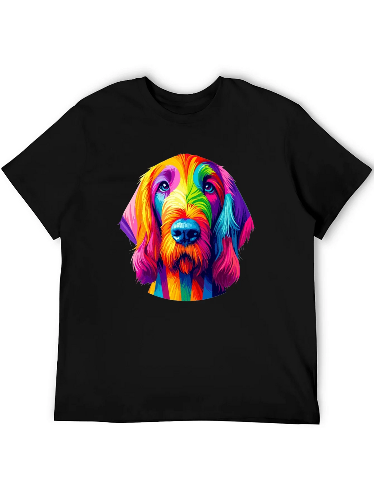 Rainbow Dog T-Shirt - Unique Colorful Graphic Tee product image 5