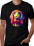 Rainbow Dog T-Shirt - Unique Colorful Graphic Tee product image 1