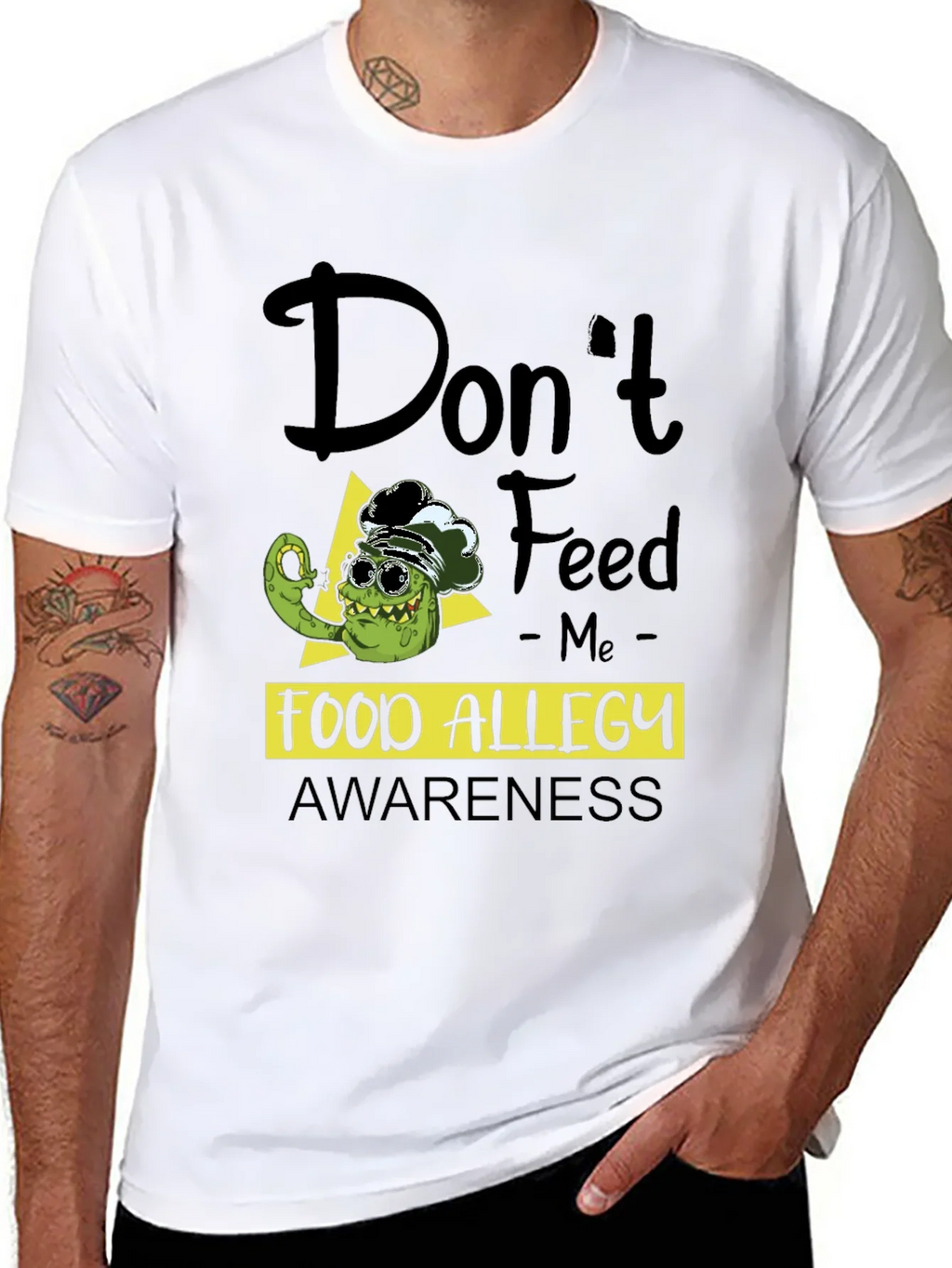 Food Allergy Awareness T-Shirt - Funny Pickle Chef product image 7