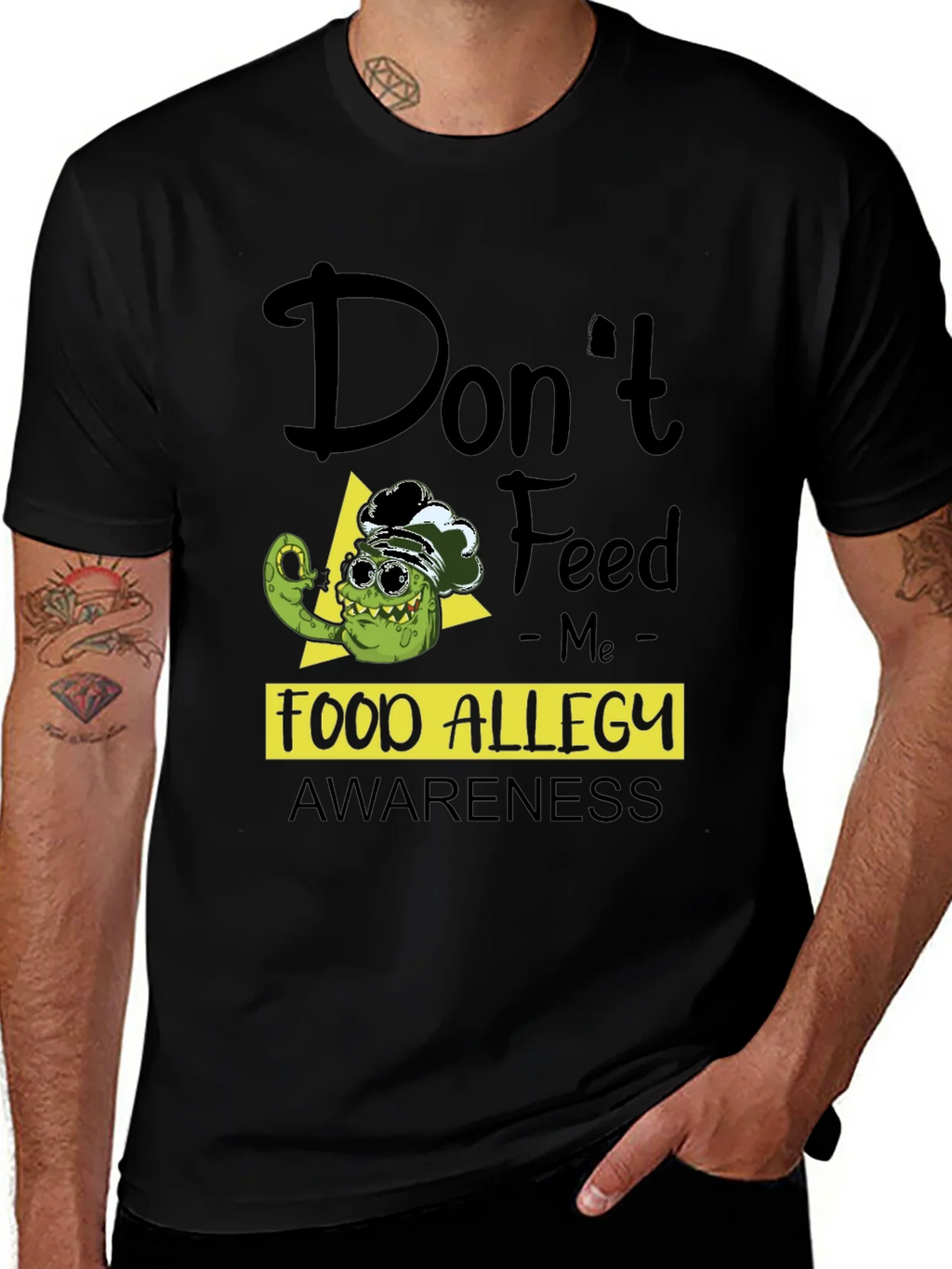 Food Allergy Awareness T-Shirt - Funny Pickle Chef product image 1