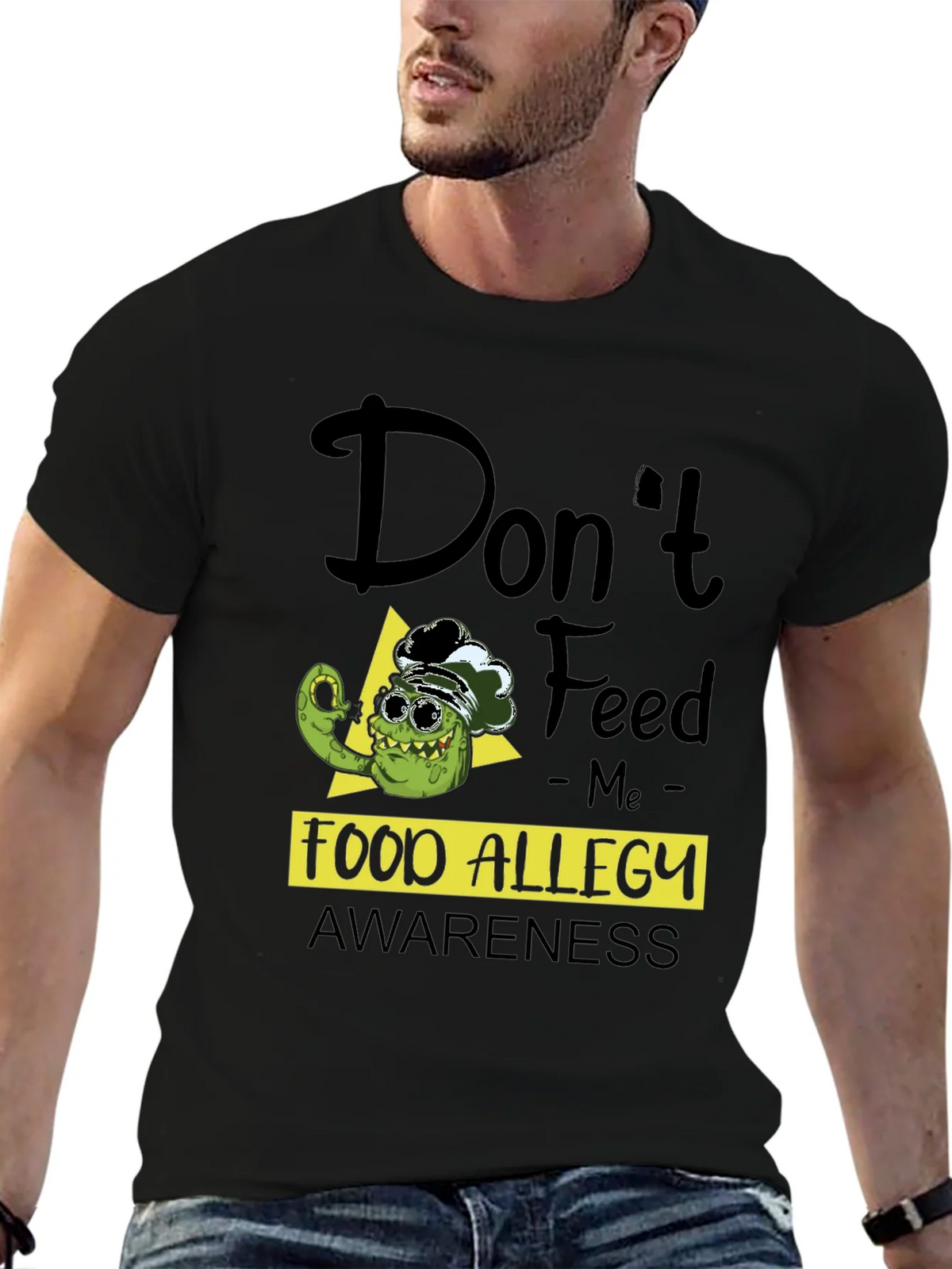 Food Allergy Awareness T-Shirt - Funny Pickle Chef product image 6