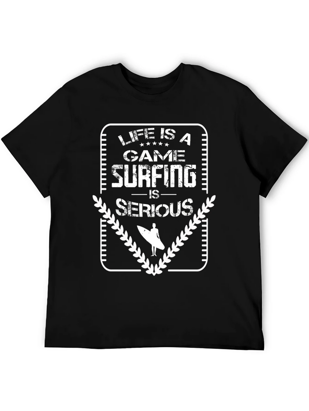 Life is a Game Surfing is Serious - Graphic T-Shirt product image 3
