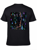 Raindrop Portrait Tee - Abstract Graphic Print product image 1