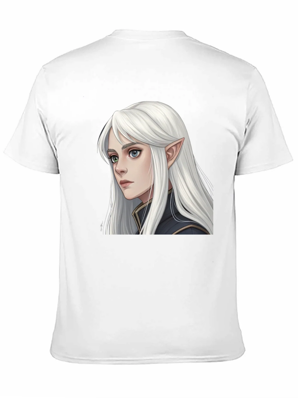 Elf Portrait Black T-Shirt product image 10