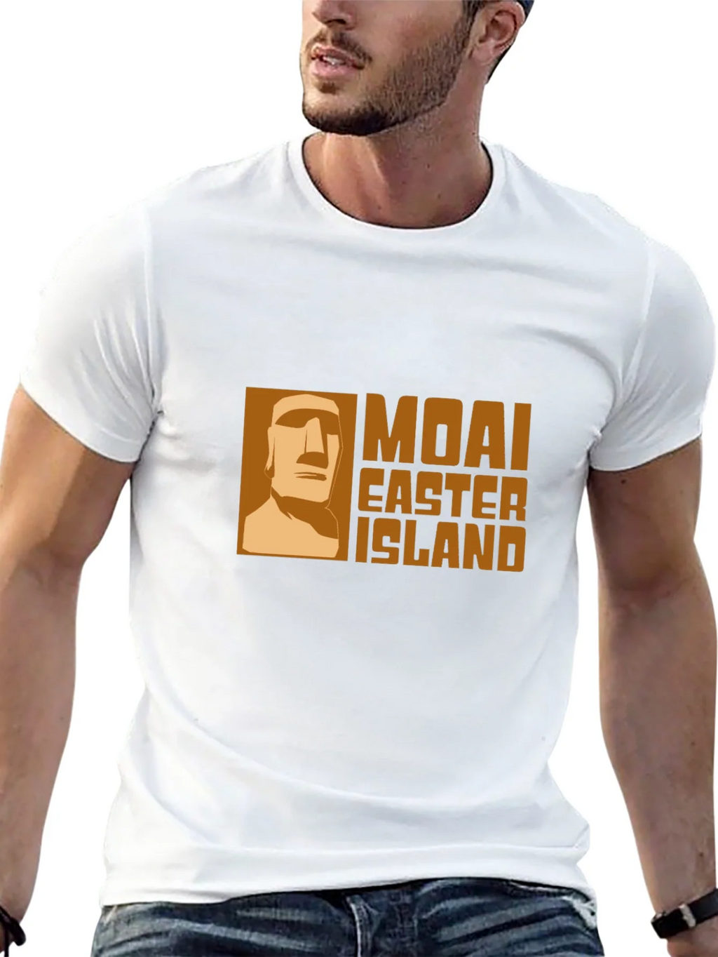 Moai Easter Island Graphic Tee product image 12