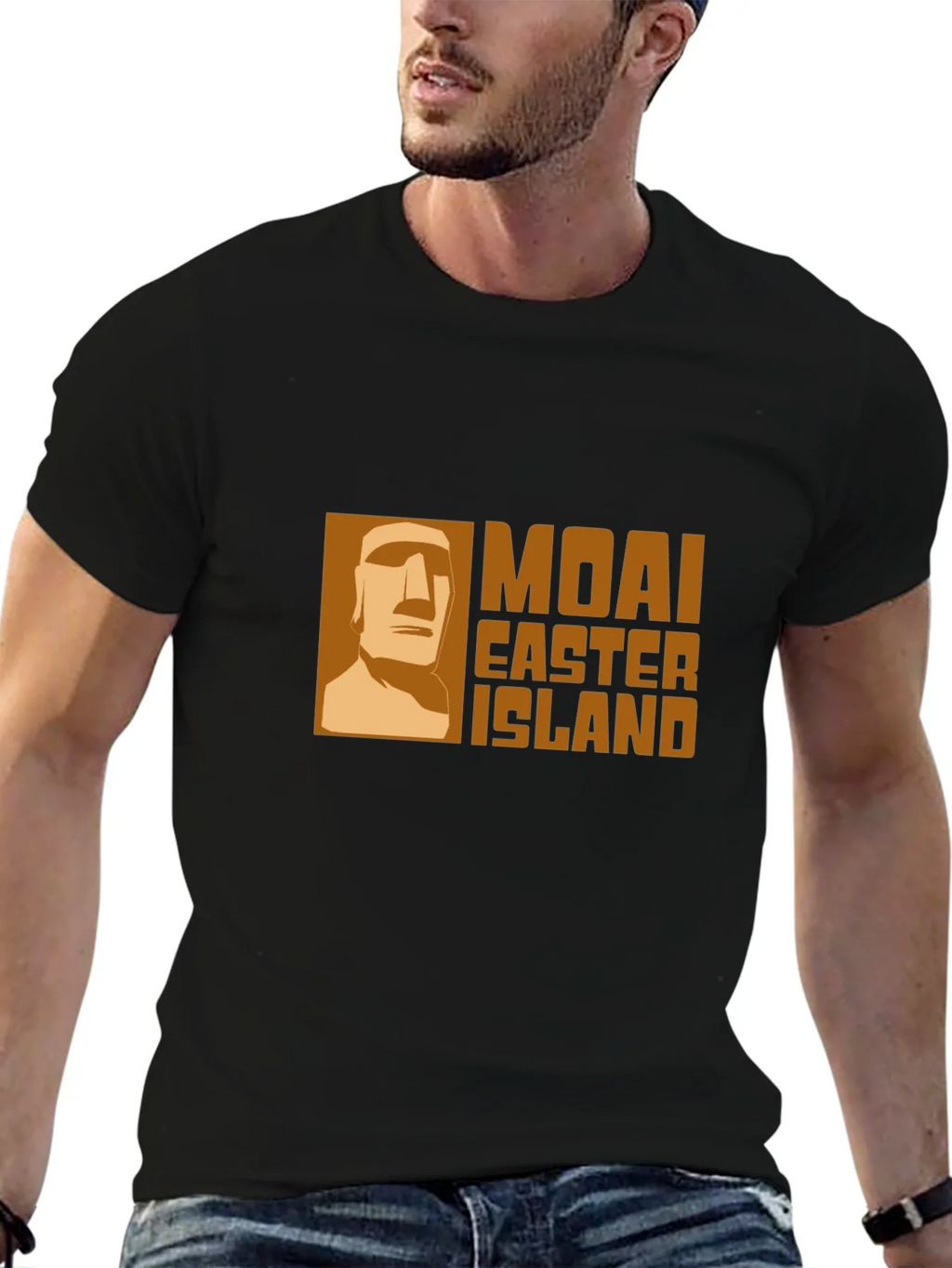 Moai Easter Island Graphic Tee product image 6