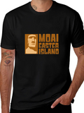 Moai Easter Island Graphic Tee product image 1