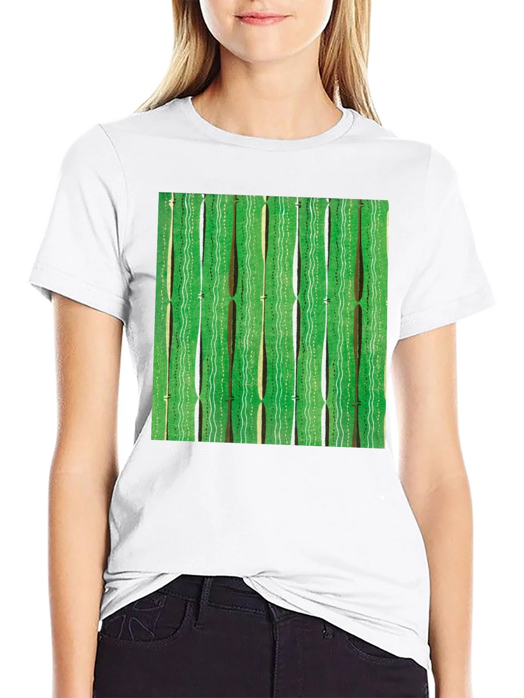 Green Retro Pattern Graphic Tee product image 7