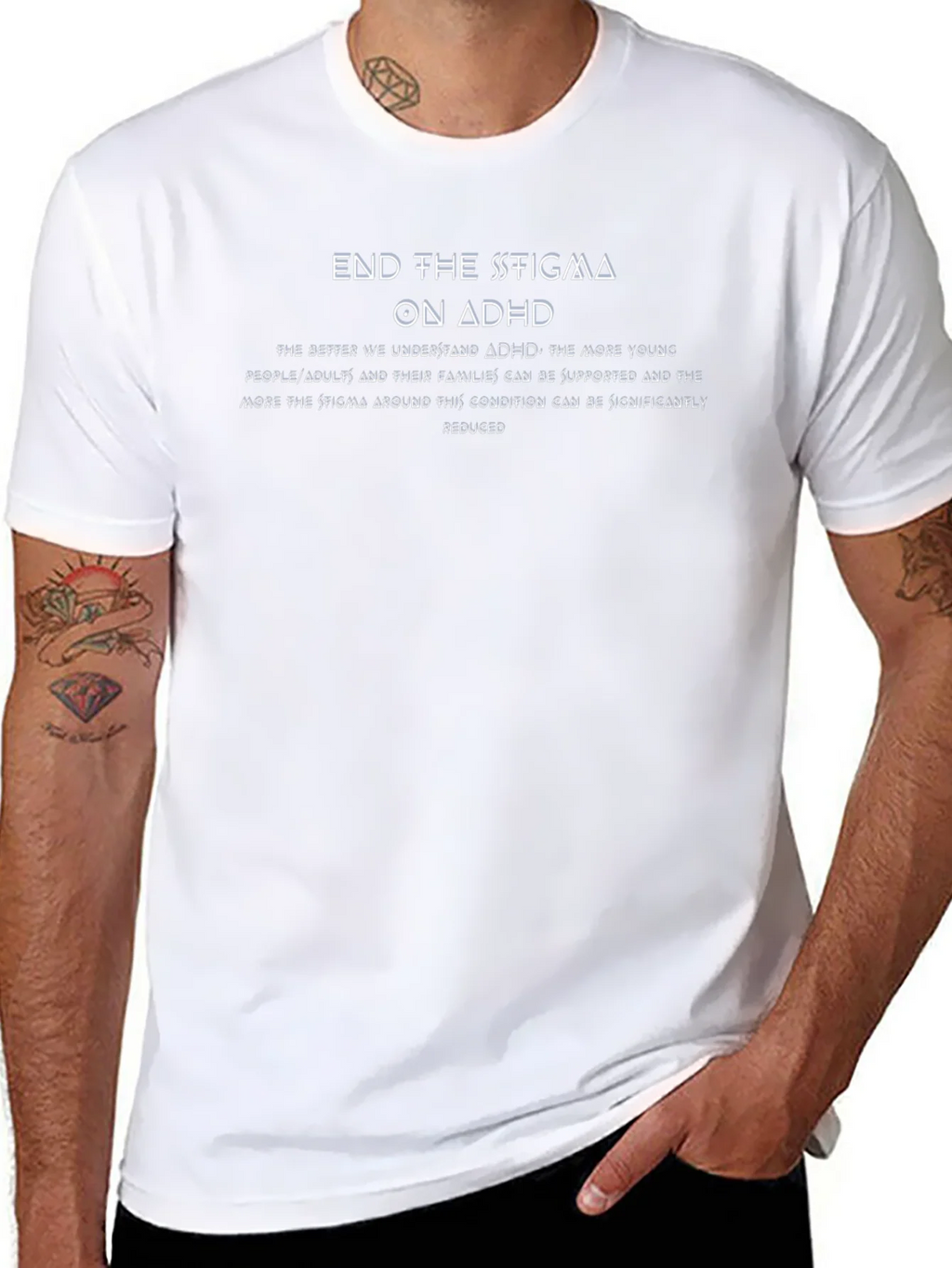 End the Stigma on ADHD Awareness Tee product image 7