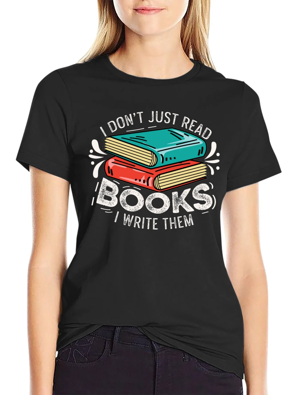 Book Lover Graphic Tee - I Dont Just Read I Write product image 2