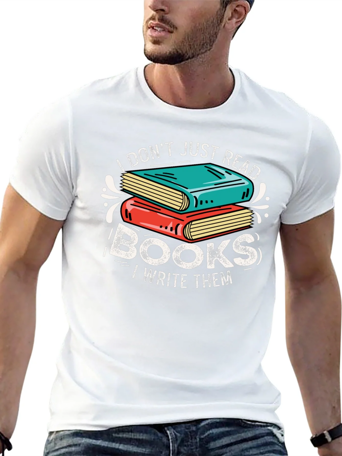 Book Lover Graphic Tee - I Dont Just Read I Write product image 10