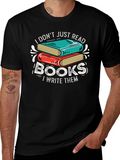 Book Lover Graphic Tee - I Dont Just Read I Write product image 1